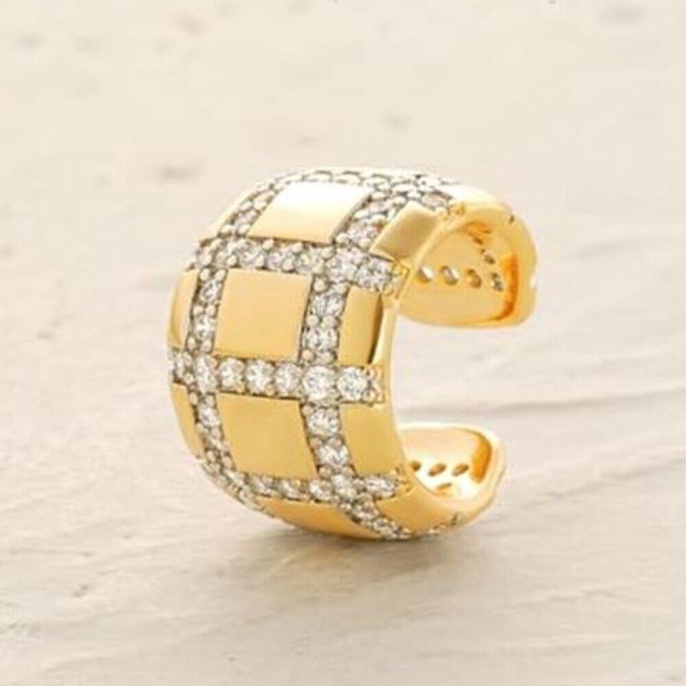 Women Ear Cuff Earrings Gold Non Pierced Cartilage Clip on Open Wrap